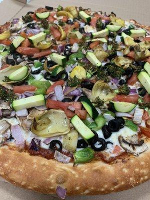 Garden pizza