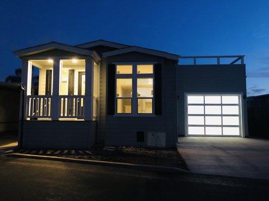 Bradford Manufactured Home with onsite built garage.