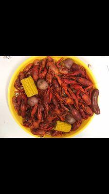 Hot and spicy boiled crawfish