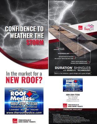 In the Market for a new roof? Give us a call today 480-284-7338. The Roof Medics, LLC Voted "People Love us on Yelp" Awarded 5 Years running