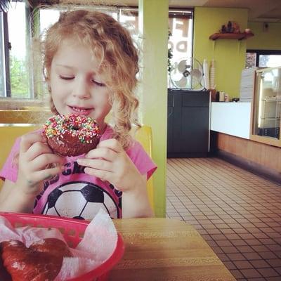 Emily loves the donuts here!