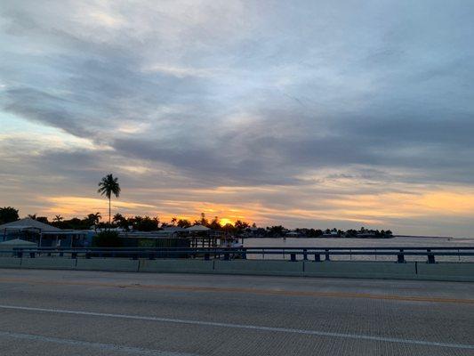 Sunset on the bridge