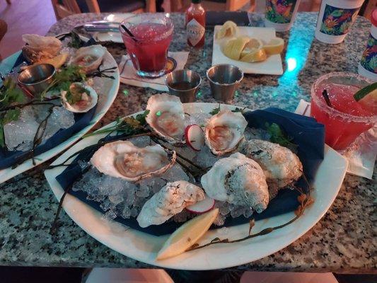 Oysters by Zestys... such a nice plate . A nice way to end a week..