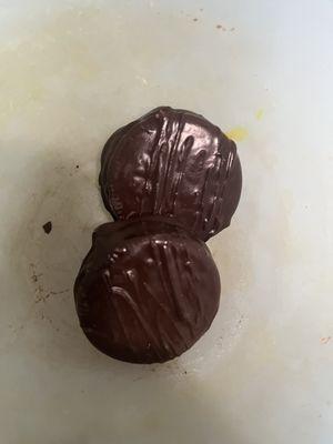 Chocolate covered cookies