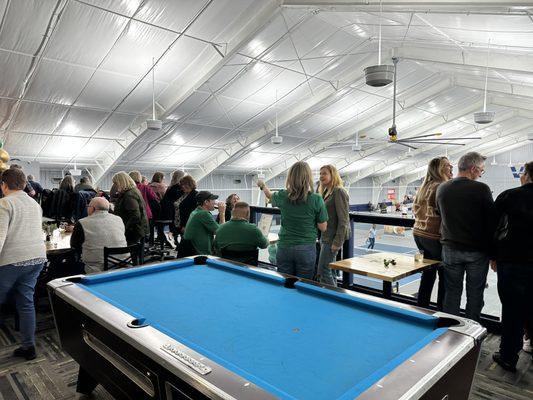 East Mezzanine perfect for games, fun, and entertaining