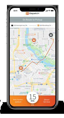 Our Dispatch driver app allows for jobs to easily be tracked in real-time.