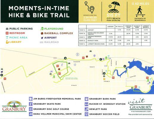 Hike & Bike Trail Map - You can pick on up at 201 E. Pearl St. (and lots of other info too)