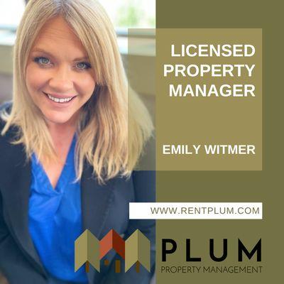 Emily Witmer, Licensed Property Manager