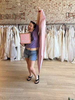 Me saying yes to the dress.