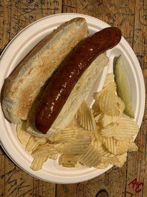 Jalapeño elk brat