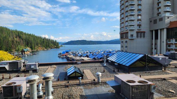 The view of the restaurant