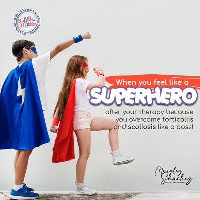 Each therapy session gives us special superpowers! ‍‍