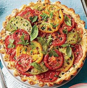 Heirloom tomato pie is sometimes on the breakfast menu.