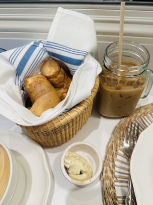 Popovers with Earl Grey butter, yum!