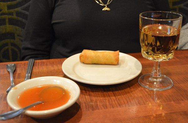 Spring Roll and Plum Wine