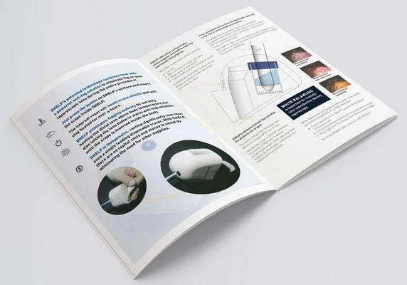 Brochure for a medical product.