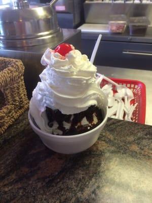 Brownie Sundae! Yum!