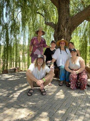 Under the willow tree