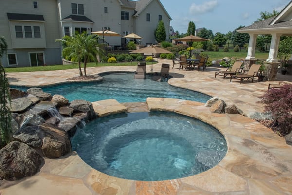 Custom inground gunite swimming pools in northern New Jersey