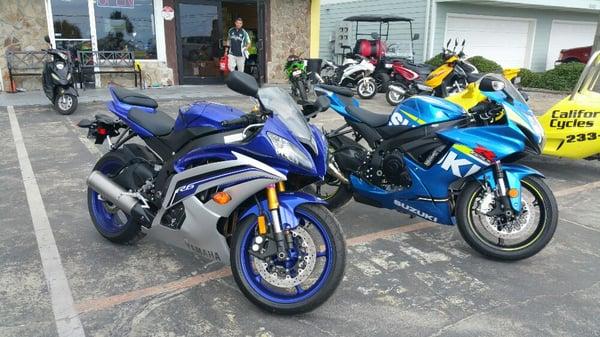 We have brand new gsxr 600 and a r600