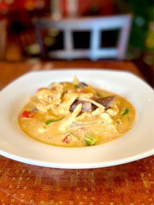 Red curry chicken