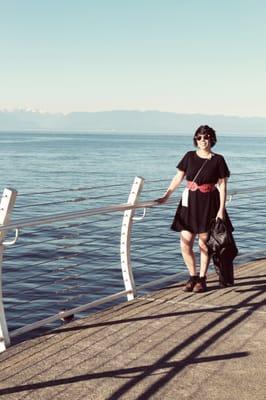 Rockin' and lovin' my boots for a walk in Victoria, BC