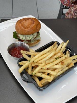 Slider with fries - both great!