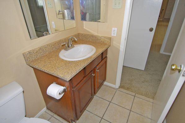 Master bath sink top.