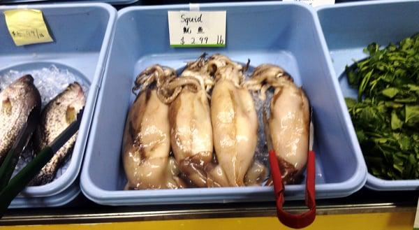 Keep your friends close, and your squid closer.
 
 Amazingly fresh and, though time consuming to clean, WORTH IT.