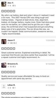 Reviews from happy customers