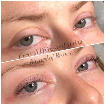 Lash lift from Maha the Wizard of Brows at Profiles Salon