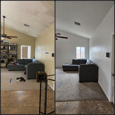 Out with old, in with the new! Painting the inside of your house is an important part of loving coming home! (Free estimates!!)