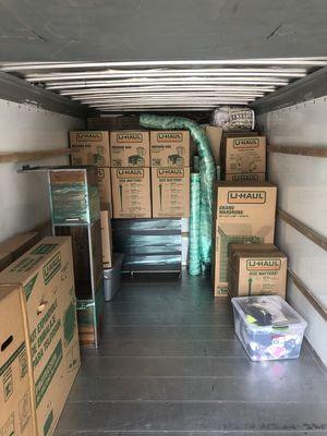 A quarter stacked 26" ft uhaul!