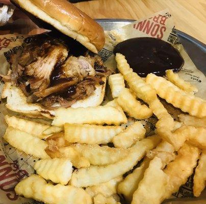 Turkey on a Bun with Fries