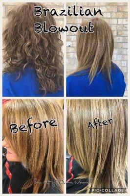 Customizable results with Brazilian Blowout. Ask Donna