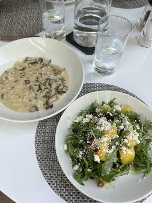 Risotto and Seasonal Pineapple Salad