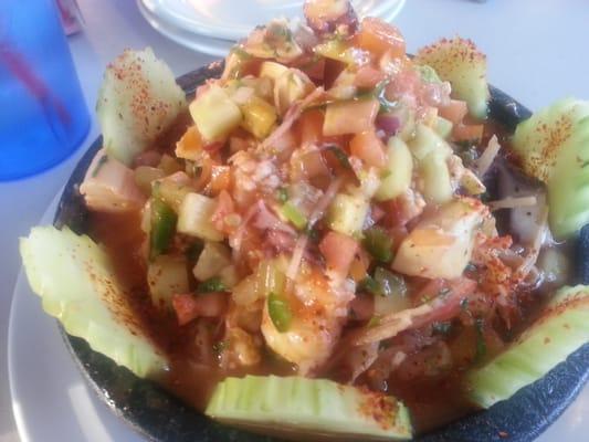 Molcajete campechano. This is amazingly delicious!