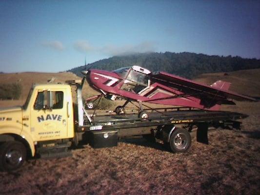 emergency landing in field