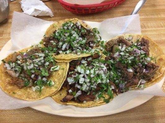 Al Pastor, Lengua, Asada, tripas