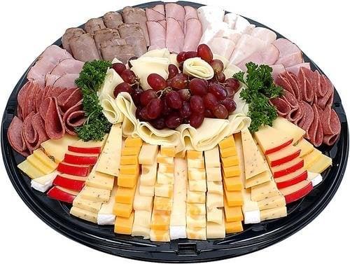 cold cuts and cheese plate