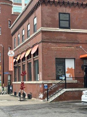 Ice cream shop entrance