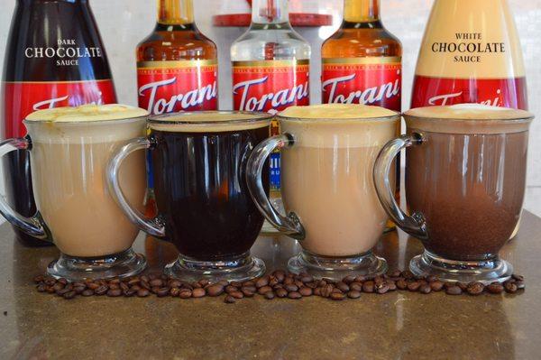 Latte - Mocha - Cappuccino - Hot Chocolate- Regular Coffee