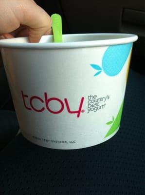 Tcby not the country's best yogurt. Average, and not many favor choices. I'll be sticking to orange leaf.