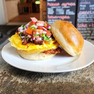 chorizo breakfast sandwich