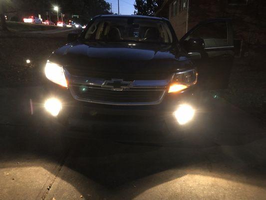 low beam drivers side light out with fog lights on