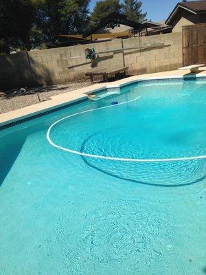 My Pool looks Amazing !!