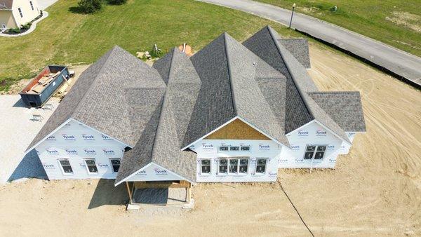 New home build. New Owens Corning roof.