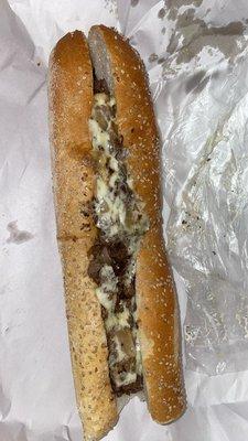 My cheesesteak was good, was not overstuffed