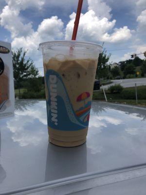 Medium caramel iced latte