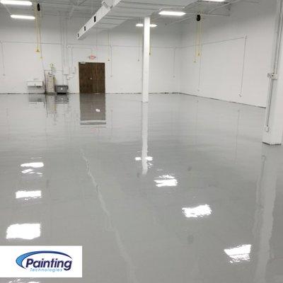 industrial epoxy flooring in st louis warehouse